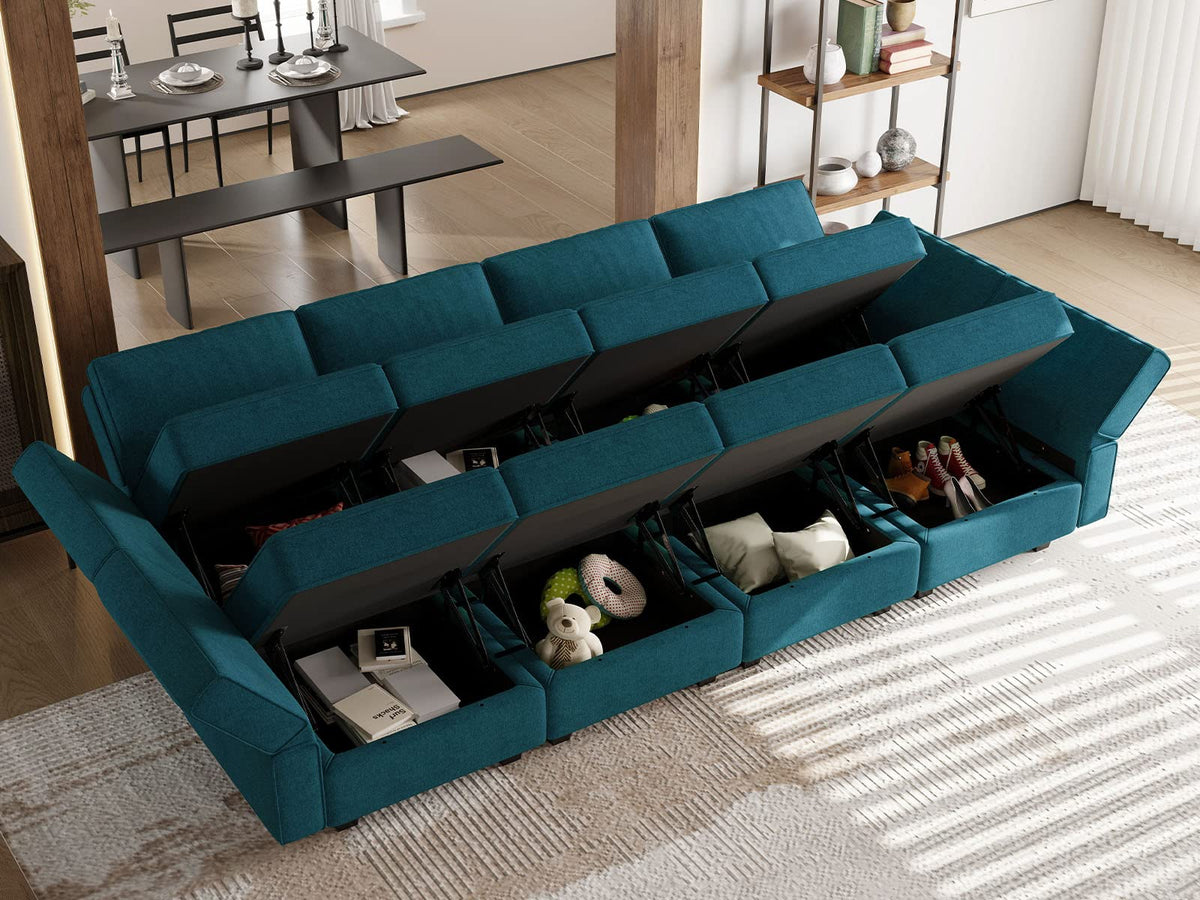 Modular Sectional Sleeper Sofa Bed Convertible Sectional Couches . Peacock Blue Couch