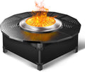 40 Inch Fire Pit Surround Tabletop - Wood Burning