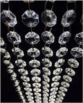 99FT Clear Acrylic Crystal Garland Strands Hanging Chandelier Bead Chain Ornament String Decorations for Manzanita