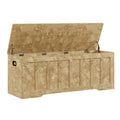 51.2" Storage Chest Extra Large, Wooden Storage Bench(Rustic Gold)
