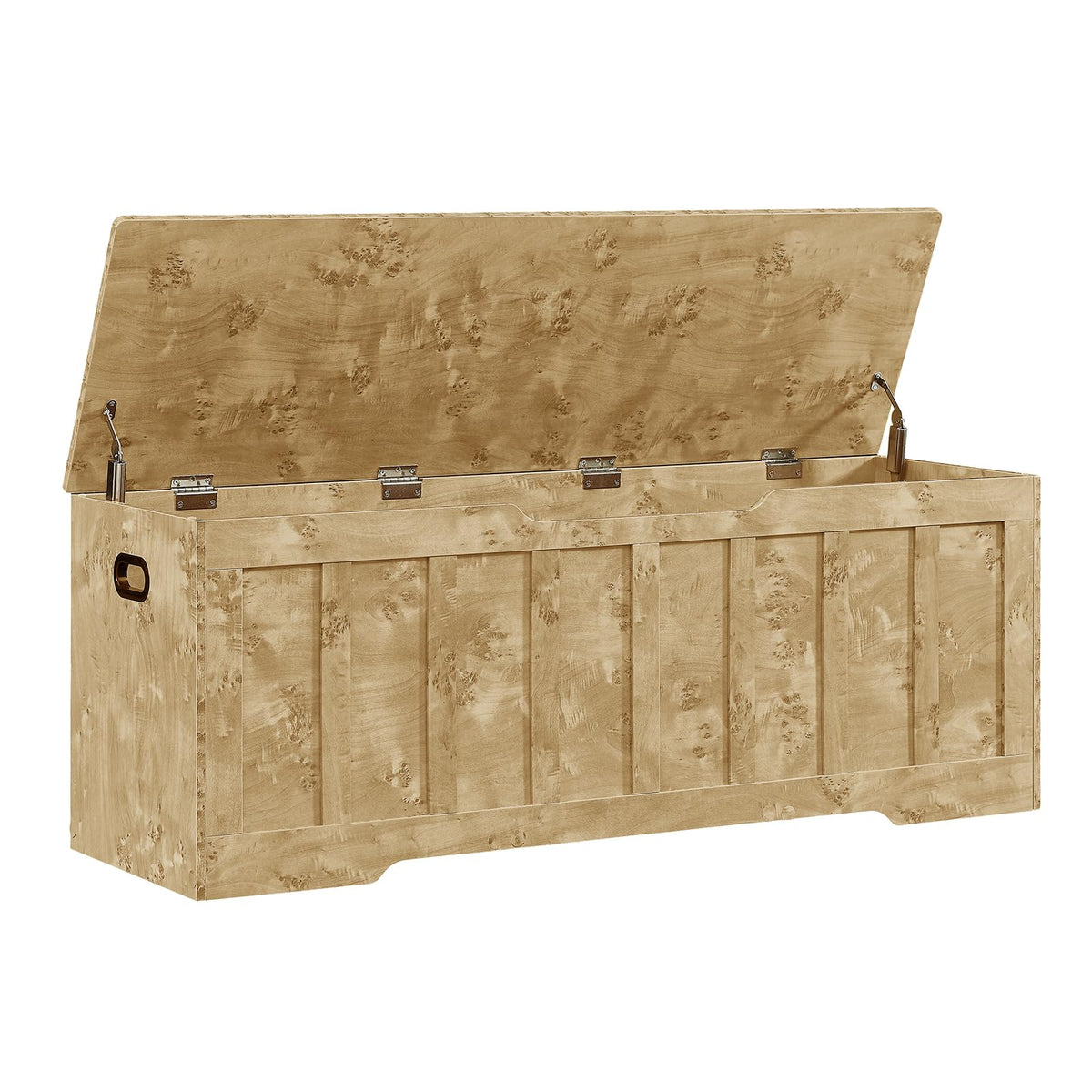 51.2" Storage Chest Extra Large, Wooden Storage Bench(Rustic Gold)