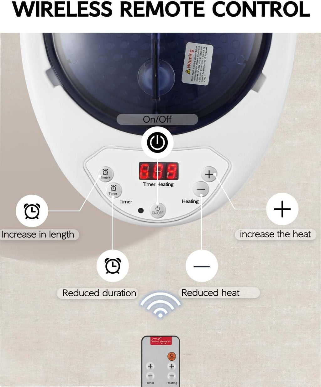 Sauna Steamer Machine, Portable Sauna Steamer, Steam Generator for Sauna