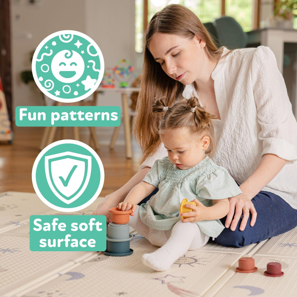 Reversible Baby Floor Mat