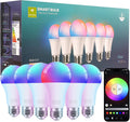 Smart Light Bulbs - Led Dimmible Color Changing Light Bulb Works with Bluetooth Music Sync - A19 RGB Lightbulb
