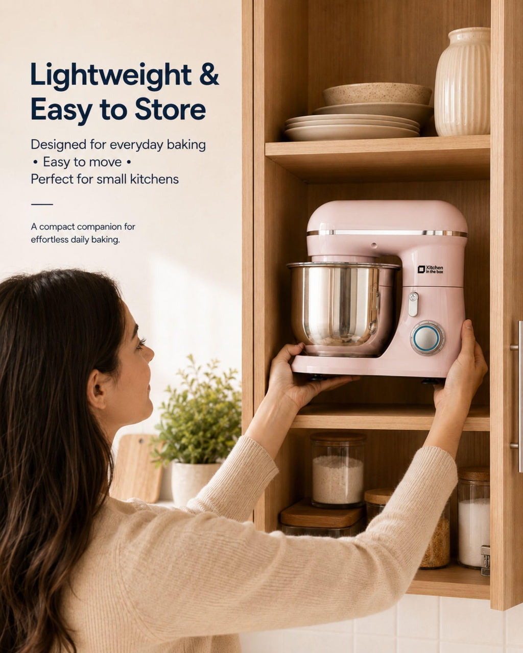 Stand Mixer, 3.5 QT Kitchen Electric Mixer for Baking