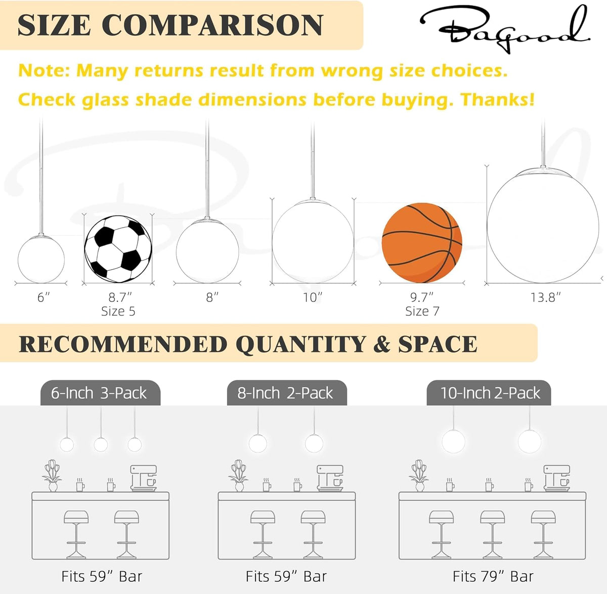 10 Inch Globe Pendant Light Gold Mid Century Pendant Light Adjustable Hanging Light Fixture Globe Pendant Lights