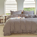 Mocha Gingham Comforter Set