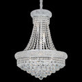 French Empire Crystal Chandelier, Full-Crystal Dining Room Centerpiece Fixture