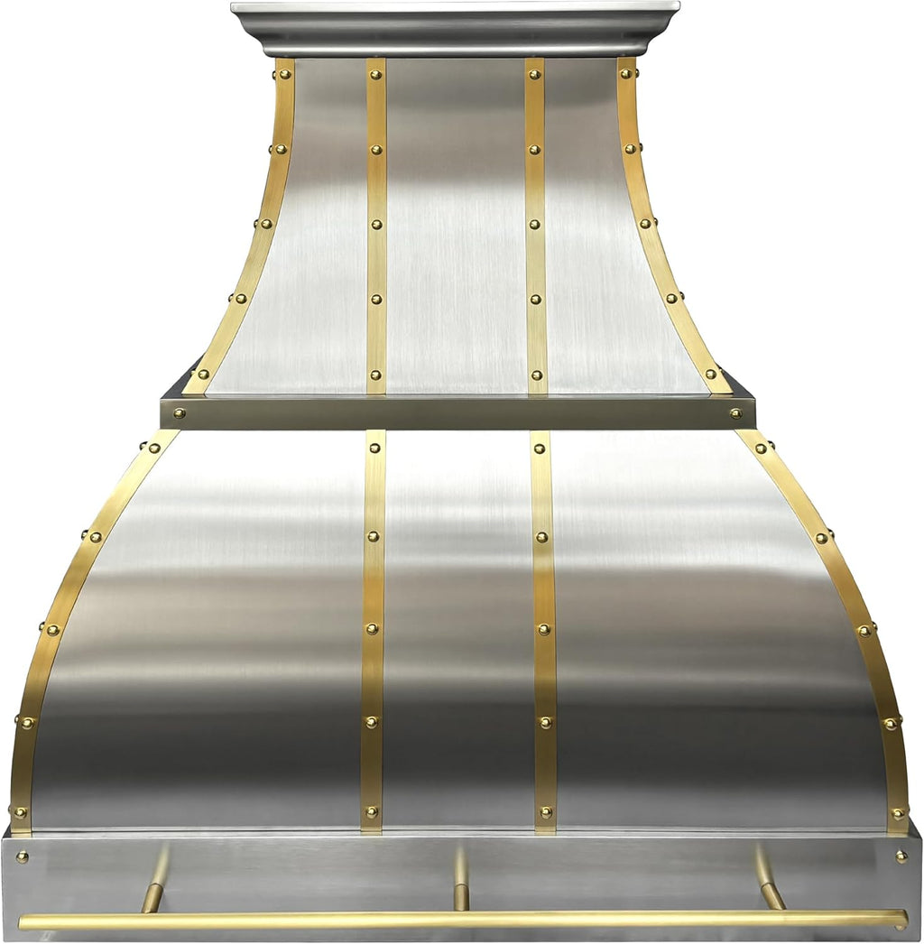 30 Inch Stainless Steel Wall Mount Range Hood 900 CFM 4 Speed Gesture & Touch Control Convertible Ducted/Ductless