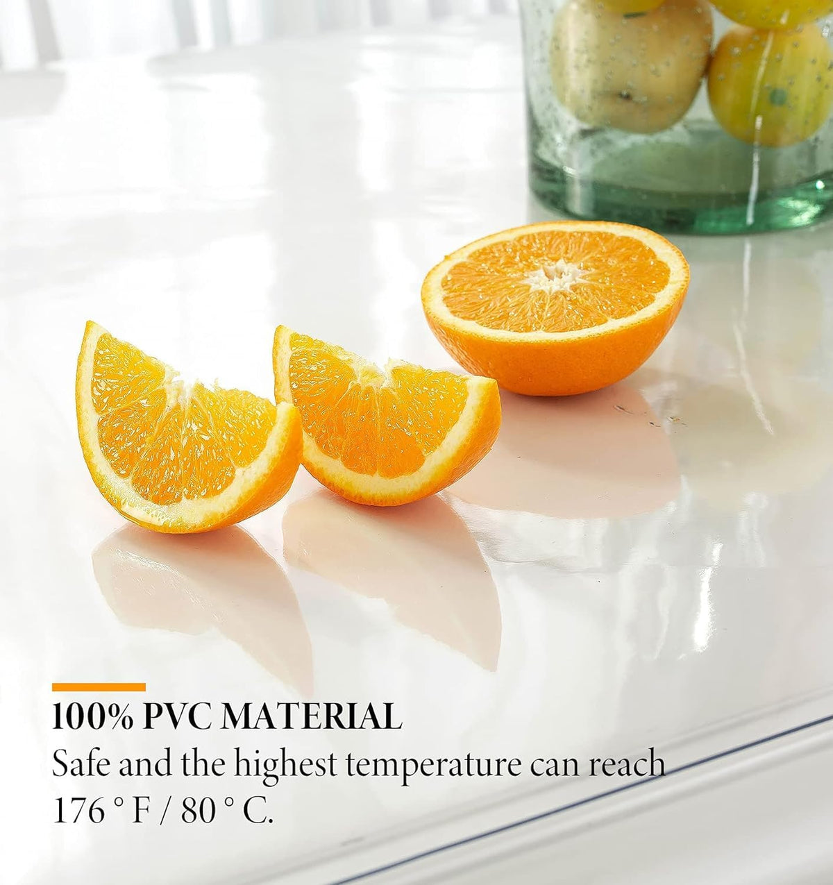 1.5mm Clear Desk Cover Protector, 19×48 Inch Clear Desk Cover, Rectangular Vinyl Desk Pad, PVC Plastic Table Cover
