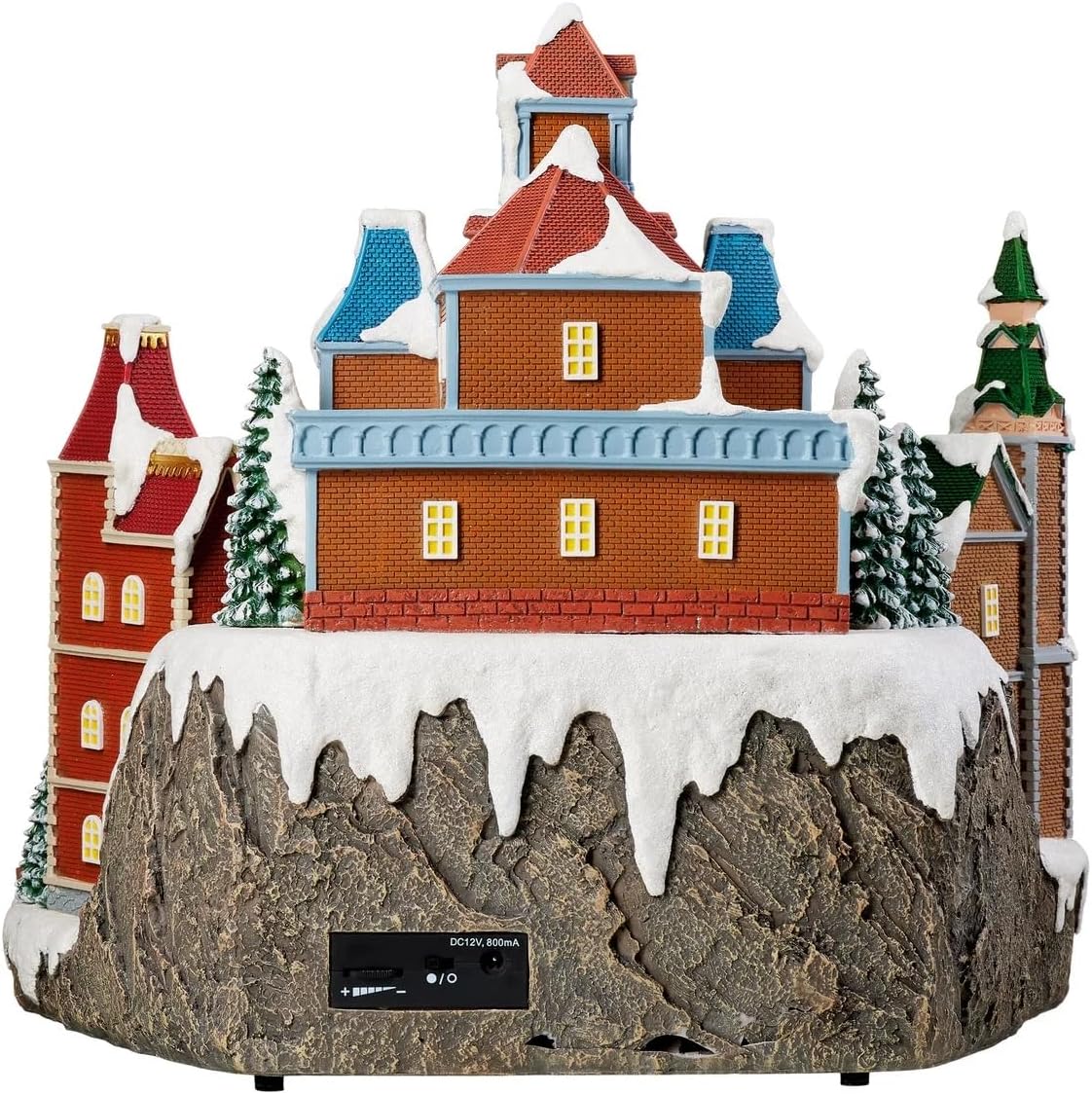 15-inch Animated Holiday Village with Lights and Music