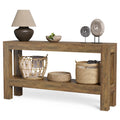 63-Inch Entryway Console Table, Long Farmhouse Narrow Sofa Table, Entry, Entrance, Foyer, Behind Couch with 2-Tier