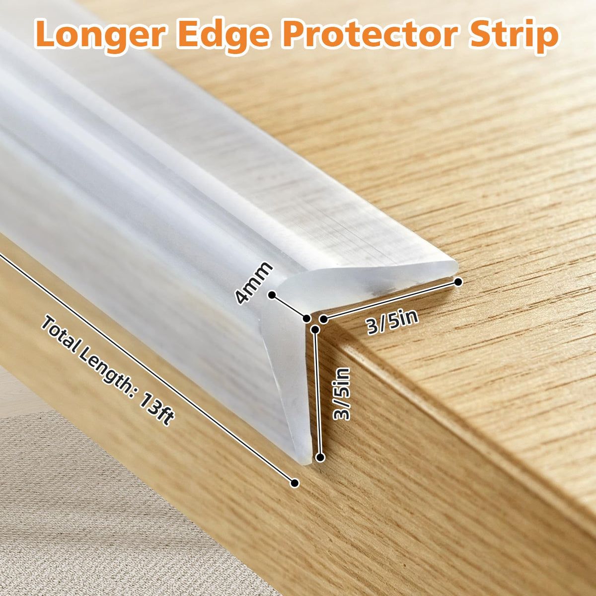 Edge Protector 100% Silicone Baby Proofing Corner Protectors Guards 13ft