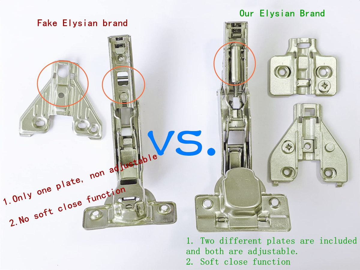 165 Degree Soft Close Cabinet Hinges 2 Pack, Face Frame Lazy Susan Corner Cabinet Hinges for Cabinet Frame to Door