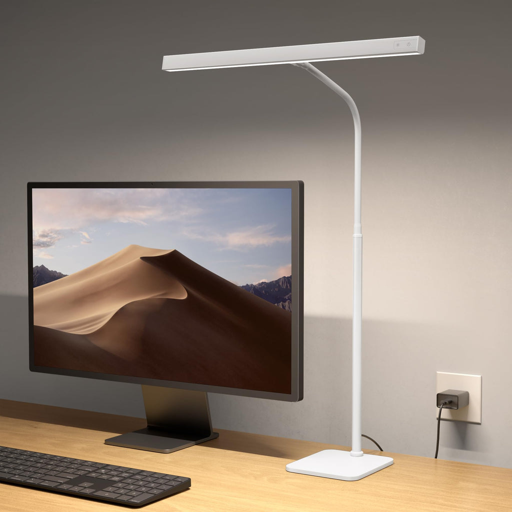 LED Desk Lamp, Eye-Caring Desk Light with Base
