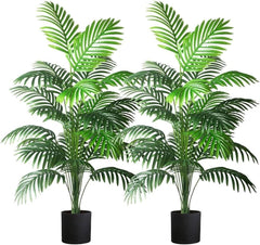 Palm Tree, Faux Areca Palm Trees Floor Plant for Outdoor Indoor Home