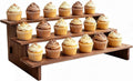 3 Tier Cupcake Stand Wood - 30s Quick Assembly, Easy Carry&Store