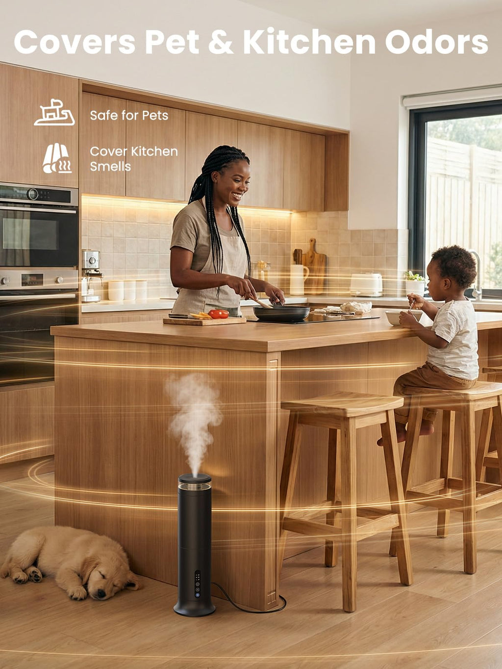 Tower Waterless Diffuser with 5 Hotel-inspried Scent Oil Set