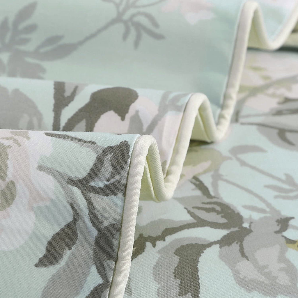 French Country Garden Toile Floral Duvet Cover Bedding Set Cotton Asian Style Tapestry Chinoiserie Peony