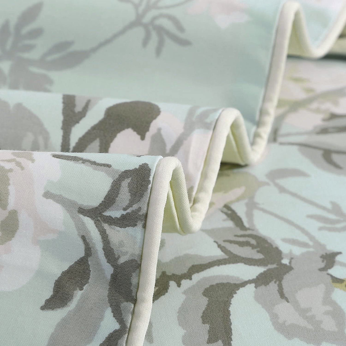 French Country Garden Toile Floral Duvet Cover Bedding Set Cotton Asian Style Tapestry Chinoiserie Peony