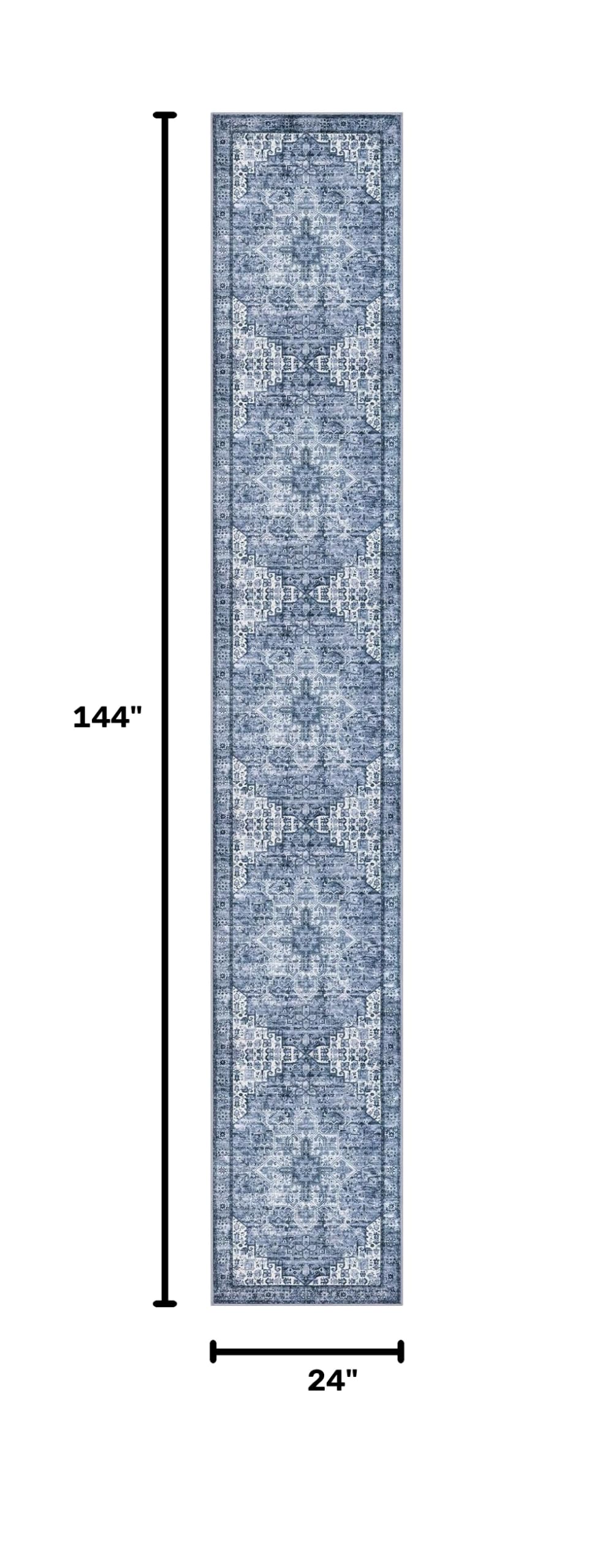 2x12 Washable Runner Rug Non Slip Soft Area Rug Kitchen