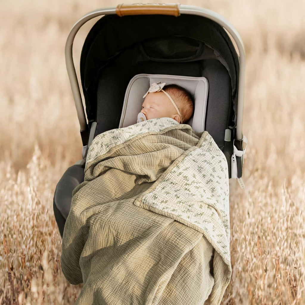 Muslin Baby Blanket for Unisex: Cotton Toddler Blanket for Daycare