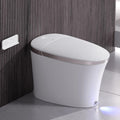 Smart Toilet with Built-In Bidet, Heated Seat, ADA Comfort Height, Automatic Flush, Air Dryer, Night Light, Temperature Display