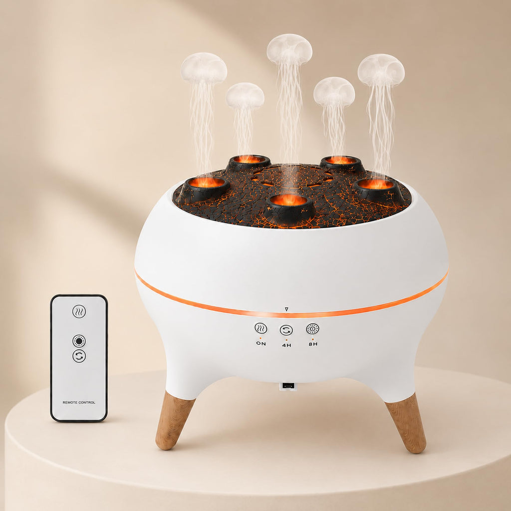 Essential Oil Diffuser Dancing Jellyfish Aromatherapy Diffuser Humidifier with 7 Colors LED Lights, Remote
