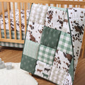 3 Piece Baby Crib Bedding Set for Boys & Girls - Newborn, Infant & Toddler Nursery Bed Set Decor with Fitted Crib