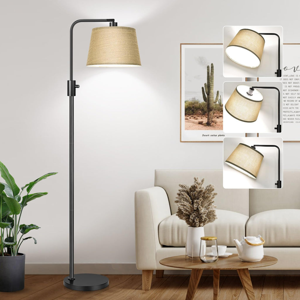 Dimmable Floor Lamp, 1000 LM LED Edison Bulb Included, Arc Floor Lamps Modern Standing Lamp Tall Lamps