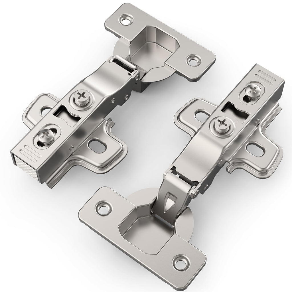 20 Pack Full Overlay Cabinet Hinges, Soft Close, Frameless, 105°