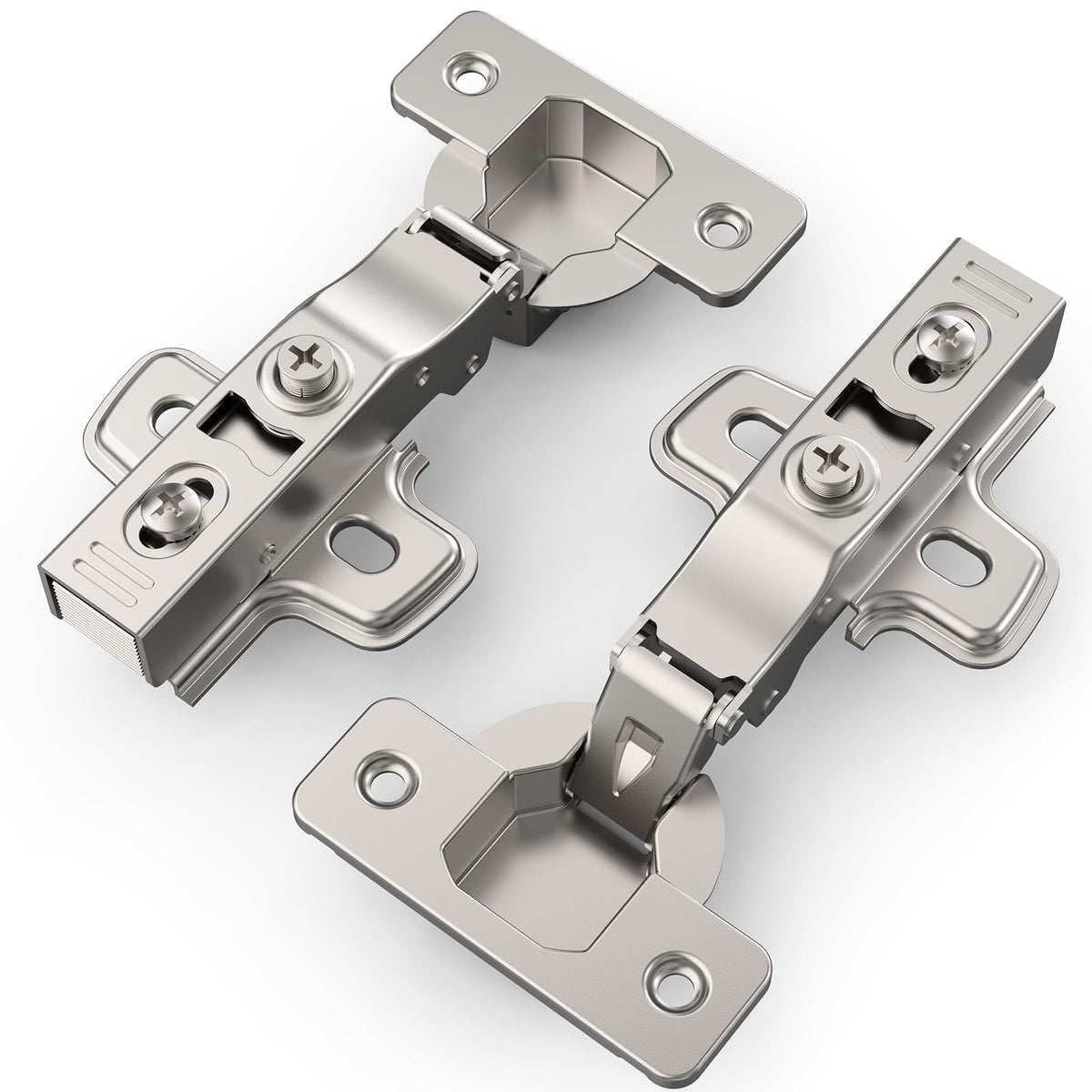 20 Pack Full Overlay Cabinet Hinges, Soft Close, Frameless, 105°