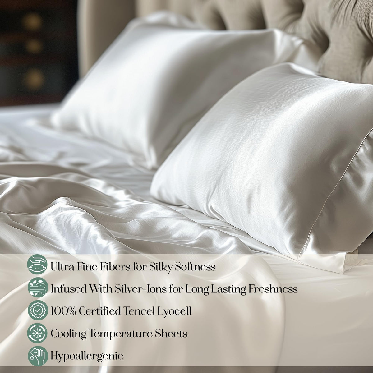 Eucalyptus Sheets, Softer Than Silk Fibers, Sheet Set