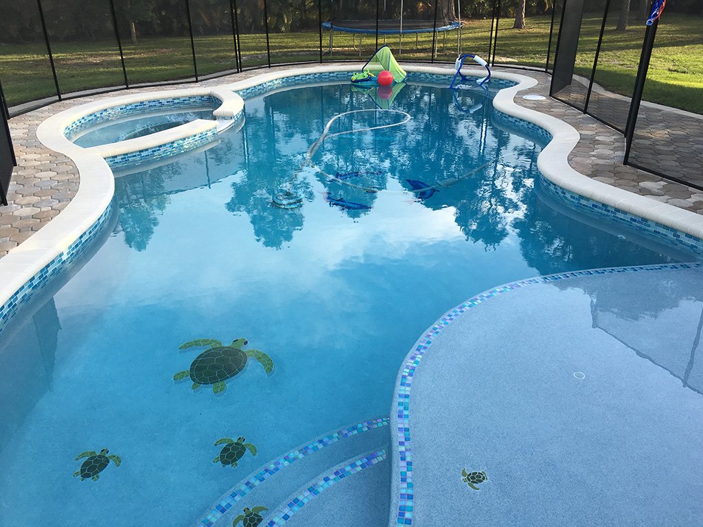 Group Ceramic Swimming Pool Mosaic (Green)