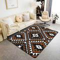 Rustic Western Living Room Rugs for Men, Southwestern Aztec Area Rug Non Shedding, Bohemian Carpet Non Slip