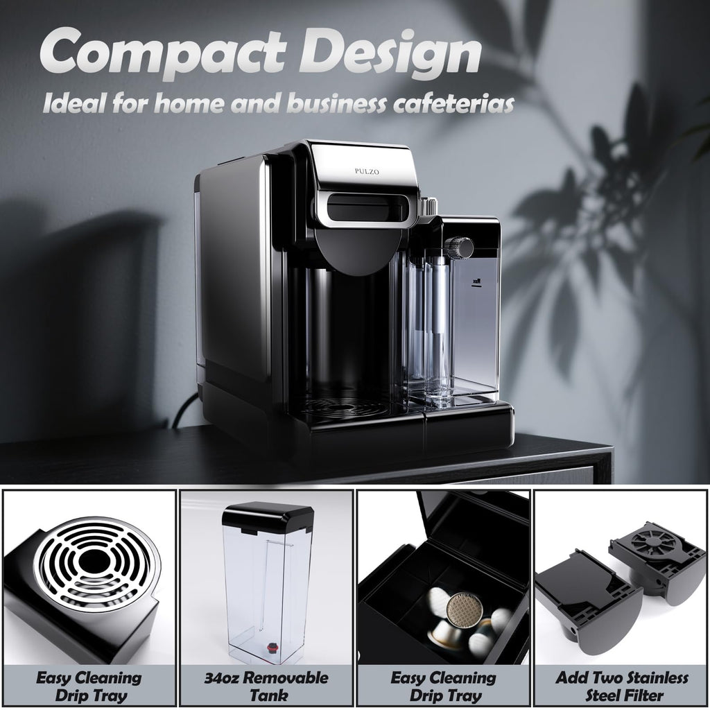 Espresso Machine with Automatic Milk Frother,capsule coffee maker