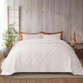Luxury Crushed Diamond Lightweight Velvet Quilt, Off White