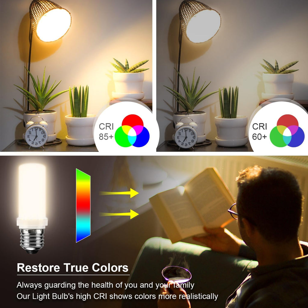 LED Light Bulb 200W Equivalent 2500 Lumen Super Bright 3000K Daylight White 20W Led Bulb E26/E27 Medium Base Garage