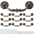 10 PCS Antique Drop Bail Drawer Pulls, 3.5 Inch Drawer Pulls
