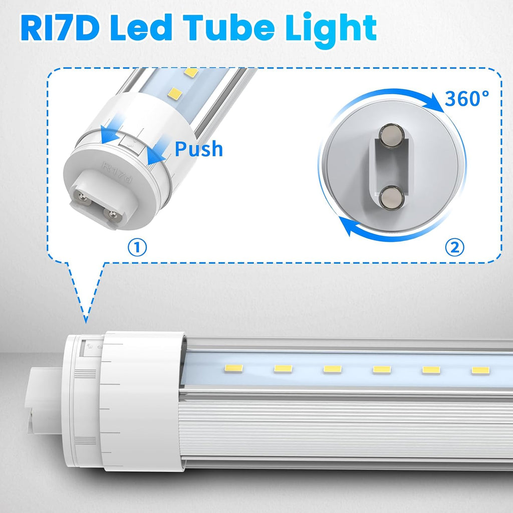360 Degree T8 T10 T12 3.5ft 28w LED Tubes, 4-Pack