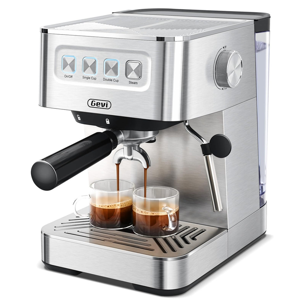 20 Bar Espresso Machine, Programmable Coffee Maker with Milk Frother