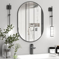 Oval Bathroom Mirror Capsule Wall Vanity Mirror, 24"x36" Pill Mirrors Wall Mounted Mirror, Large Modern Mirror