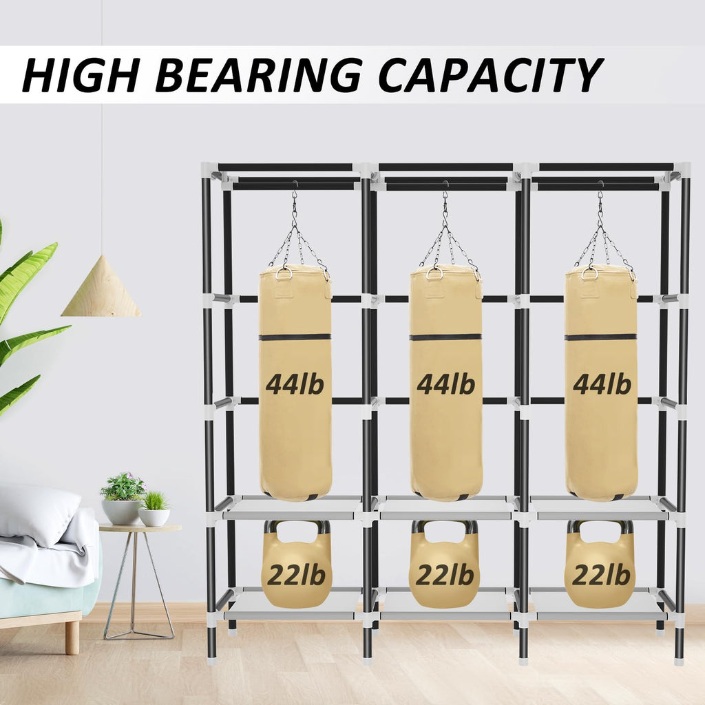 Wardrobe Closet,Steel Pipe Diameter 19mm,Portable Closet