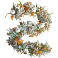 Fall Wreath Pumpkin Garland Thanksgiving Autumn Neutral Garlands Decoration