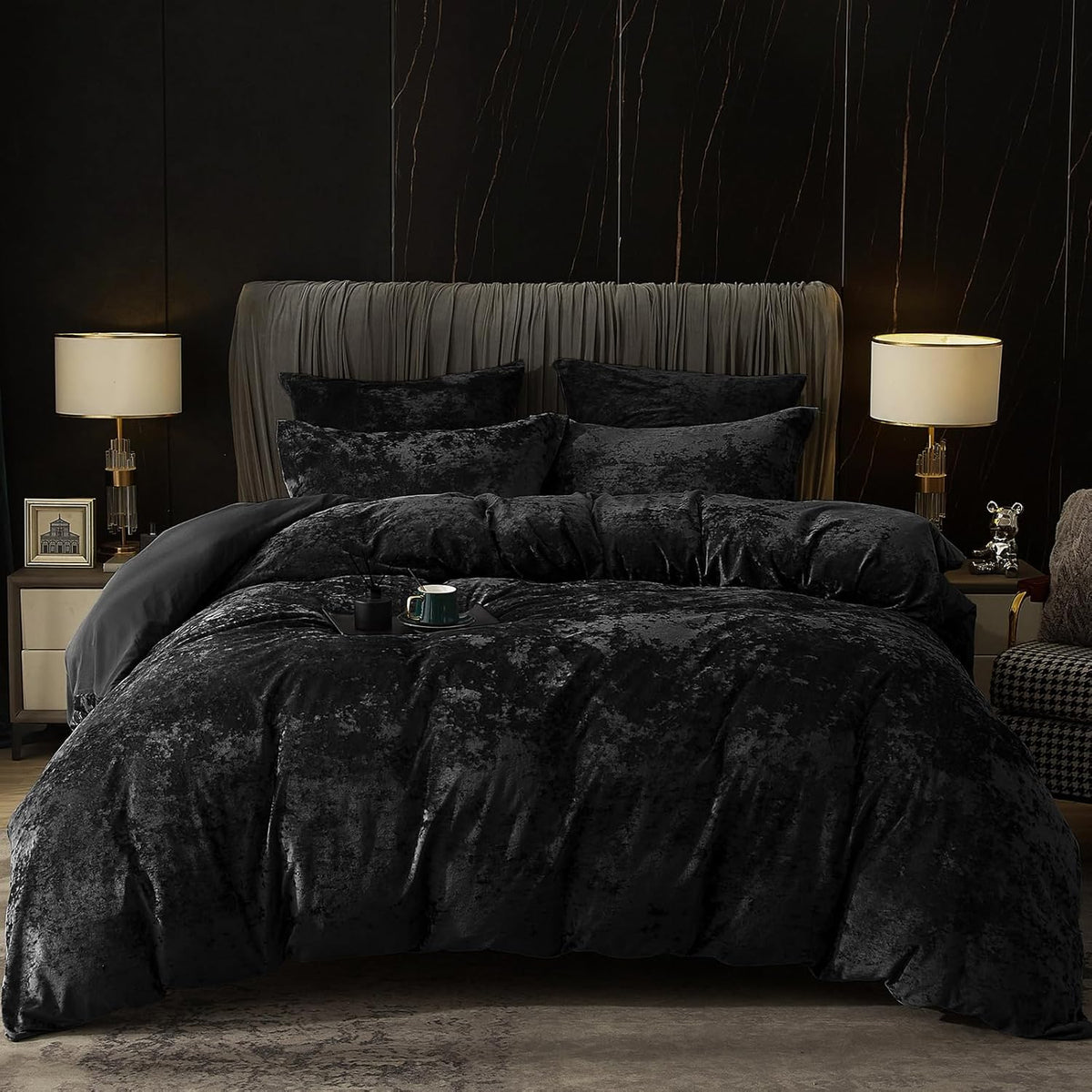 Duvet Cover Set, 3pcs Ultra Soft Breathable Comforter Cover Set, Luxury Cozy Flannel Duvet Cover
