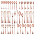 30 Pcs Rose Gold Silverware Set for 6, Premium Stainless Steel Flatware Set, Cutlery Utensil Set, Durable Home