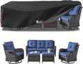 Outdoor Furniture Covers Waterproof,600D Heavy Duty Patio Furniture Covers for 6/7/8 PCS Sets Sectional Sofa Couch - Set of 8