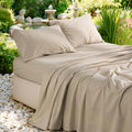 100% French Pure Linen Sheets, Breathable, Soft