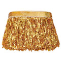 Gold Sequins Fringe Trim 6.69 Inch Sparkling Fringe Tassel Trimming Sequin Tassels Sewing Decoration for - 11 Yards