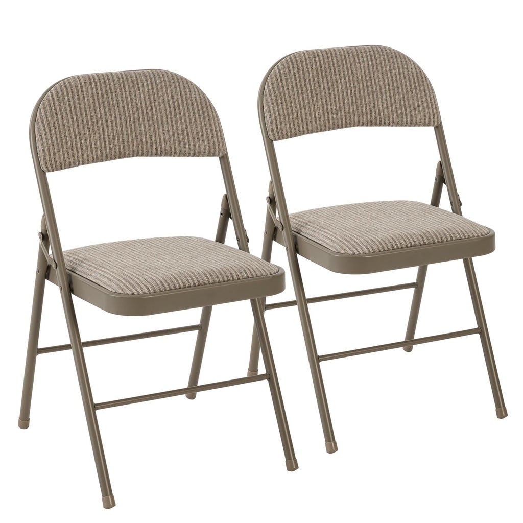 Padded Folding Chairs 6 Pack, Dining Patio Chairs, Outdoor Home